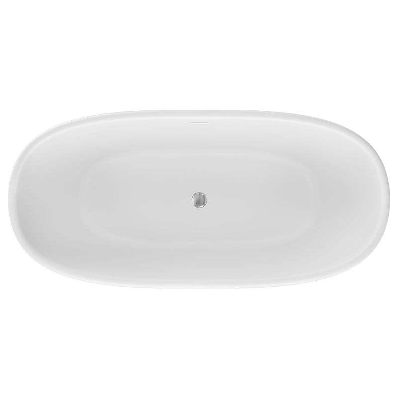 Fienza 1750mm Eden Freestanding Gloss White Acrylic Bath