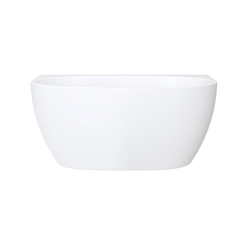 Fienza Keeto 1300mm Back To Wall Acrylic Bath with Overflow