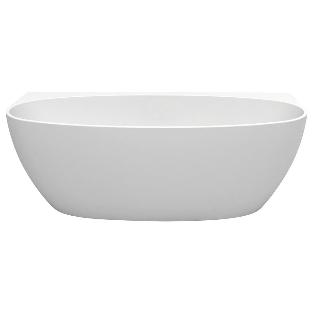 Fienza KEETO 1500mm Back to wall Acrylic Bath Gloss White