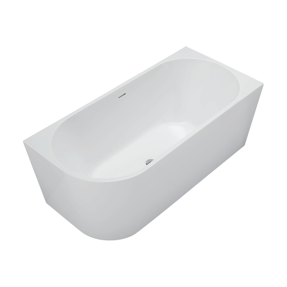 Ovia Matte White 1500mm Right Hand Corner Bath Tub