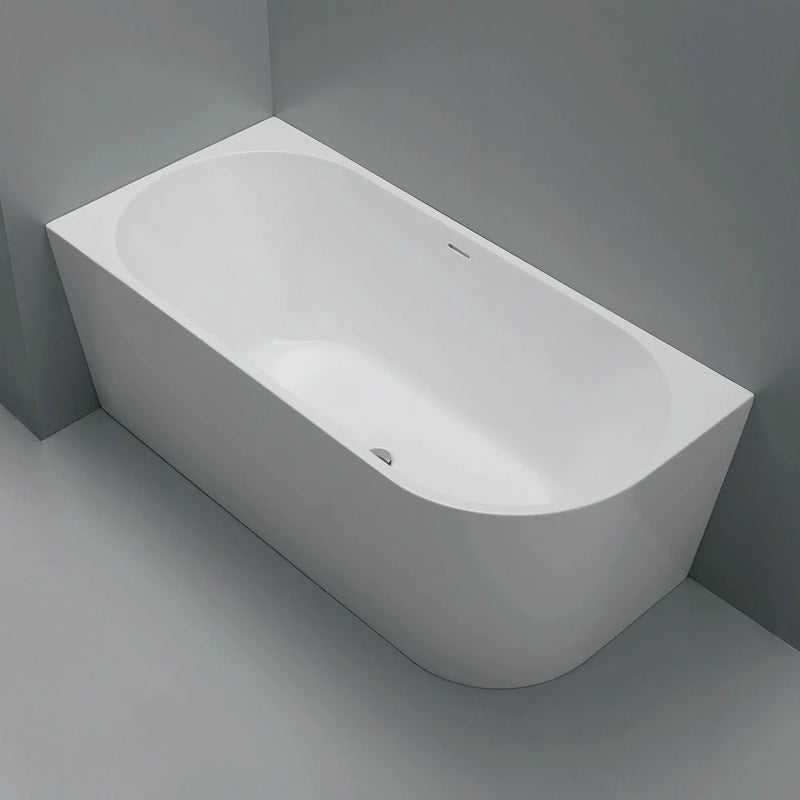 Ovia 1500mm Left Hand Corner Bath Tub Gloss White