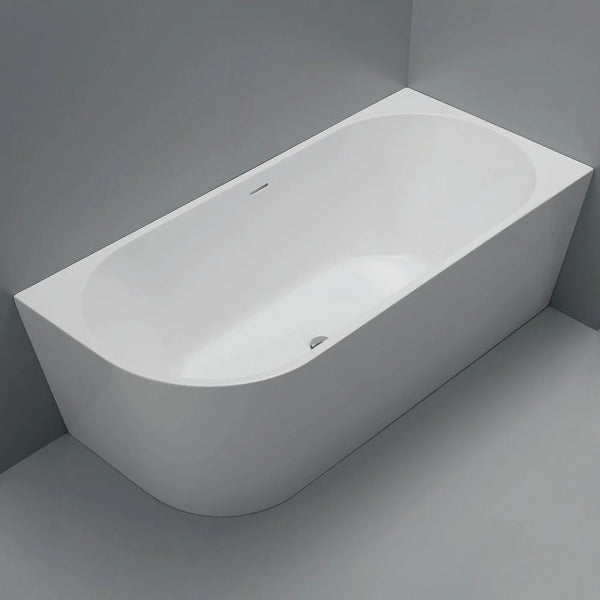 Ovia 1500mm Right Hand Corner Bath Tub Gloss White