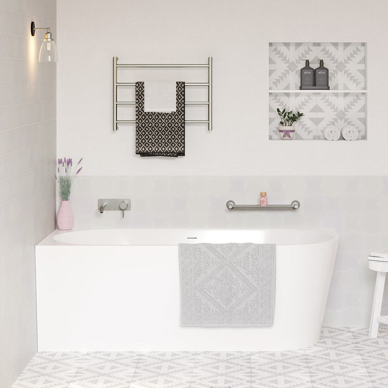 Ovia Matte White 1500mm Left Hand Corner Bath Tub