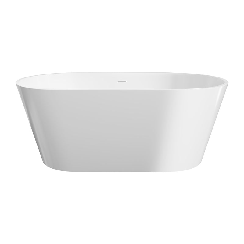 Ovia Oval 1500mm Milan Freestanding Bath Tub Gloss White