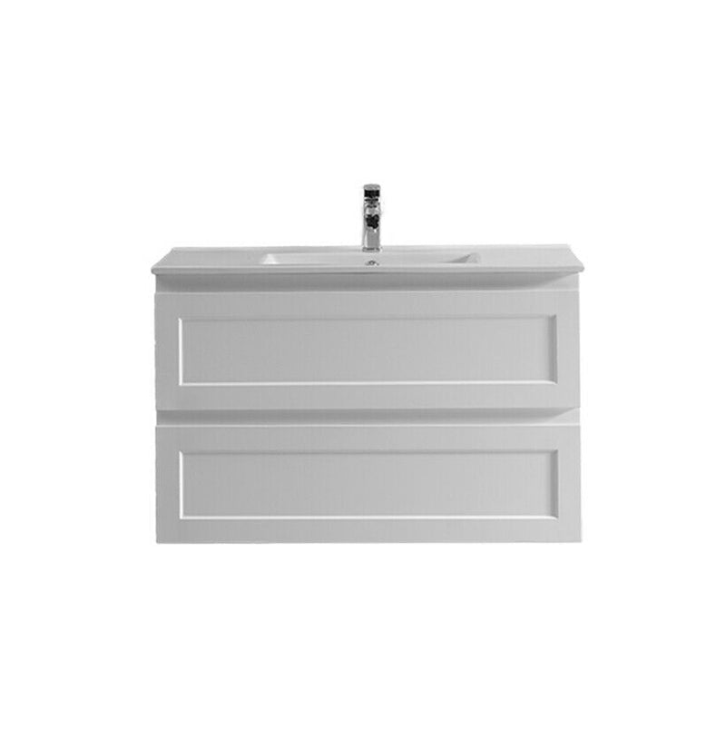 Matte White Fremantle 900 Wall Hung Vanity