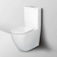 Fienza Alix Rimless Ambulant Back-to-Wall Toilet Suite Slim Seat Short Projection
