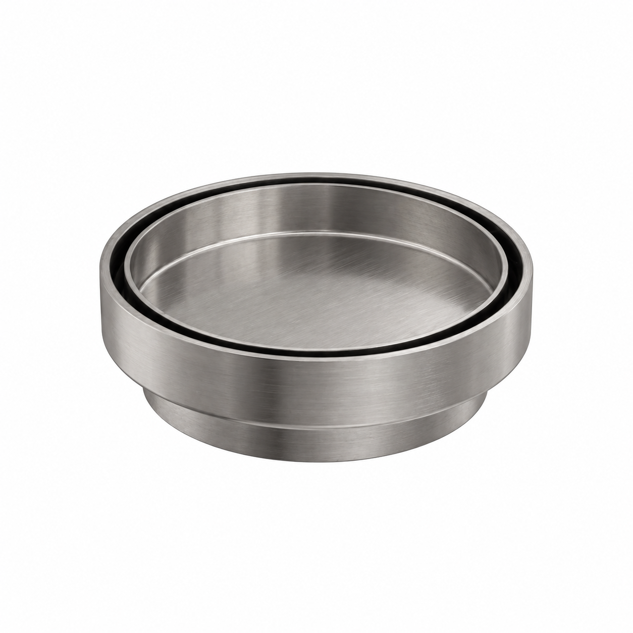 Fienza Round 2-in-1 Tile Bed Floor Waste, 88mm Outlet, Gun Metal