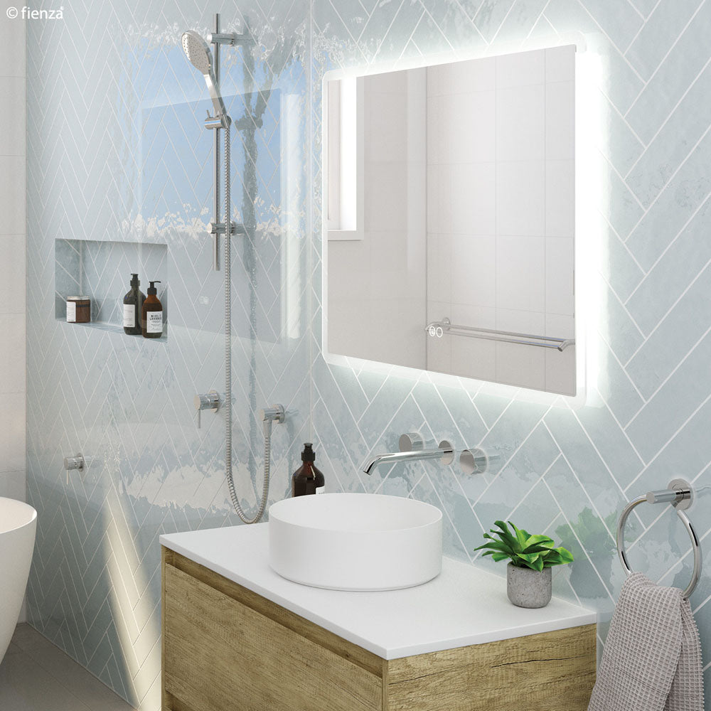 Fienza Kaya Wall Set - Round Taps - 180mm Outlet - Chrome 338102-LF alternate view