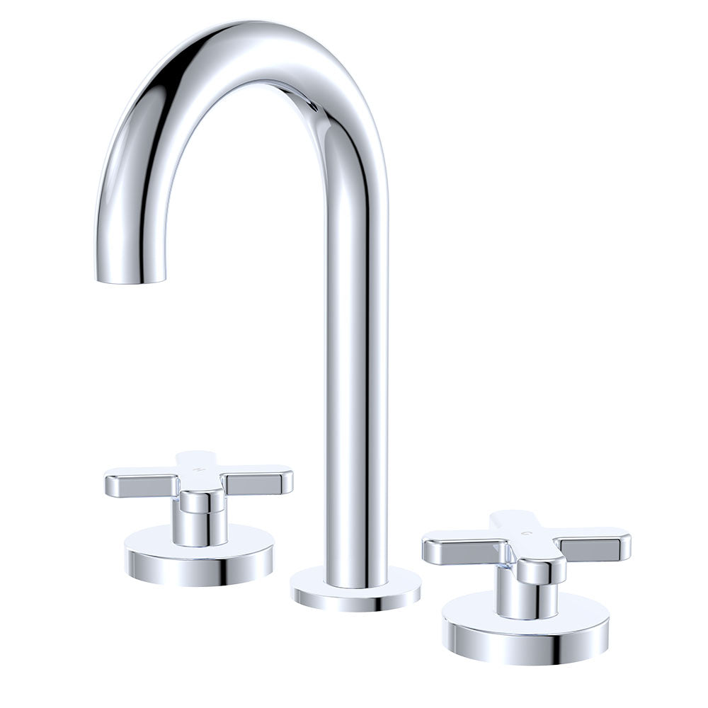 Fienza Kaya Round Hob Set - Cross Taps - Chrome 343101-LF