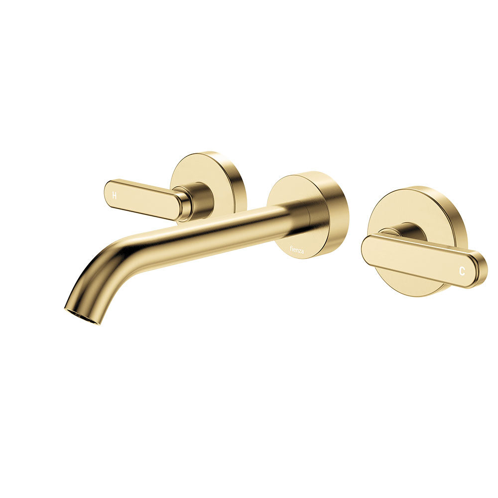 Fienza Kaya Wall Set - Lever Taps - 180mm - Urban Brass 344102UB-LF