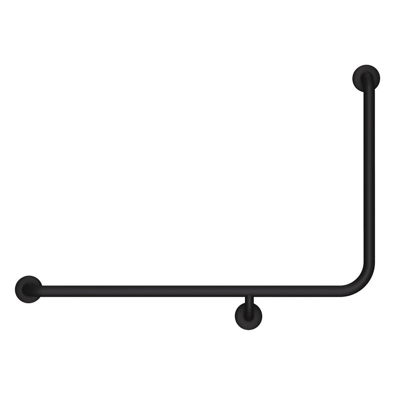 Fienza 90° Accessible Care Left-Hand Grab Rail, Matte Black — image 2