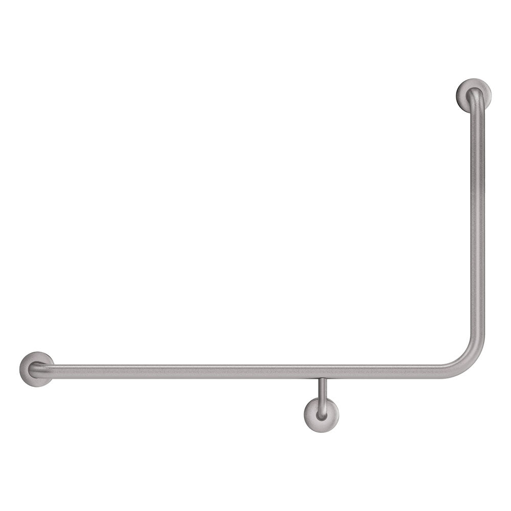 Fienza 90° Accessible Care Left-Hand Grab Rail, Stainless Steel — image 2