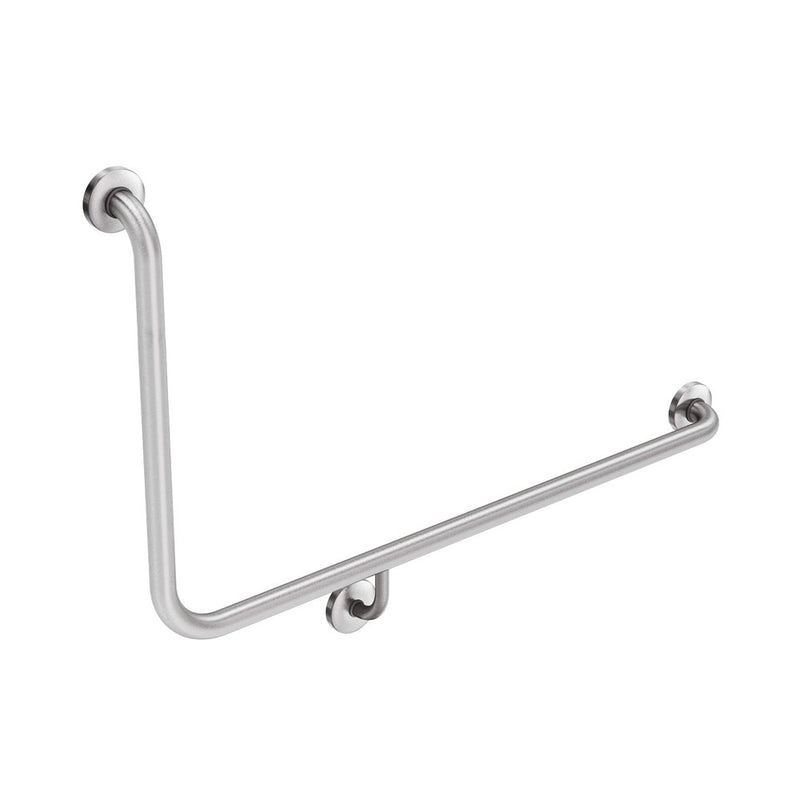 Fienza 90° Accessible Care Right-Hand Grab Rail, Stainless Steel