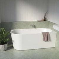 Ovia 1700mm Right Hand Corner Bath Tub - Gloss White
