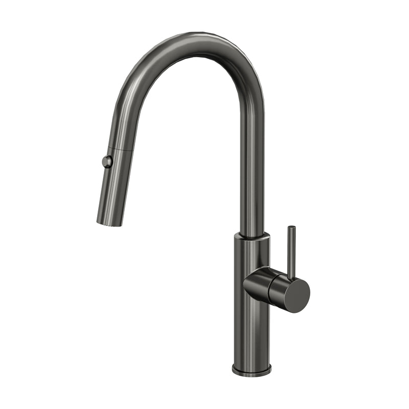 Linsol Halo S2 Pull Out Sink Mixer - Gun Metal