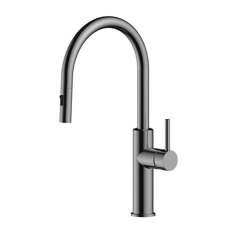 Linsol Halo Pull Out Sink Mixer - Gun Metal
