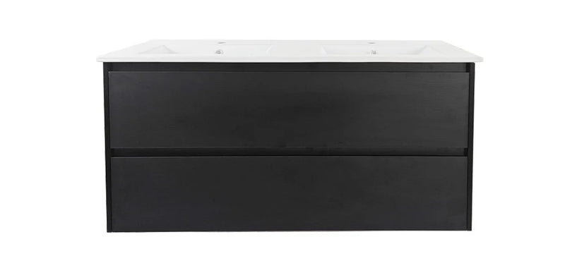 Hera 1200mm Wall Hung Vanity Black Oak
