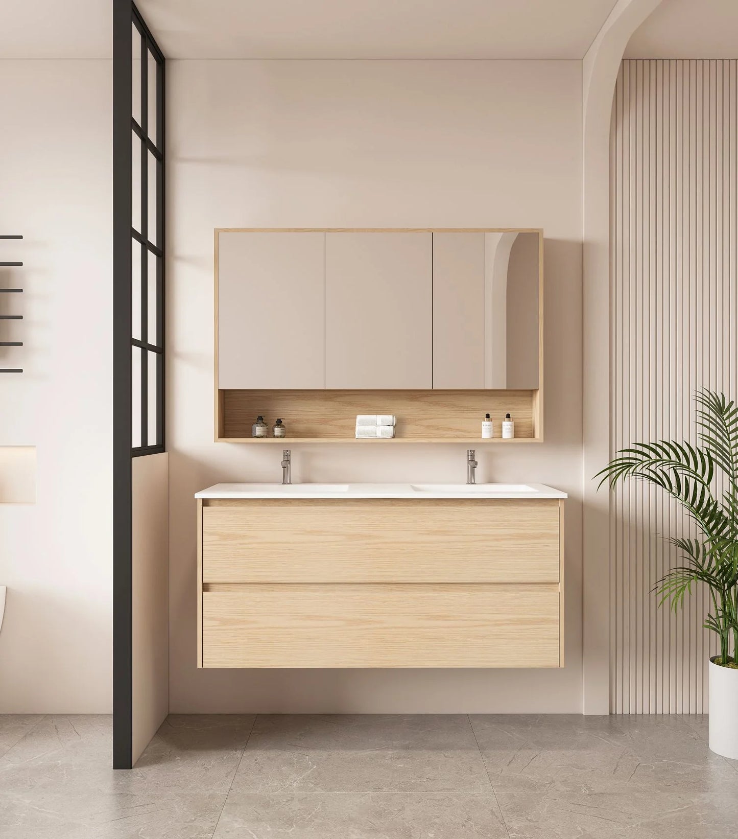 Hera 1200mm Wall Hung Vanity Tasmanian Oak
