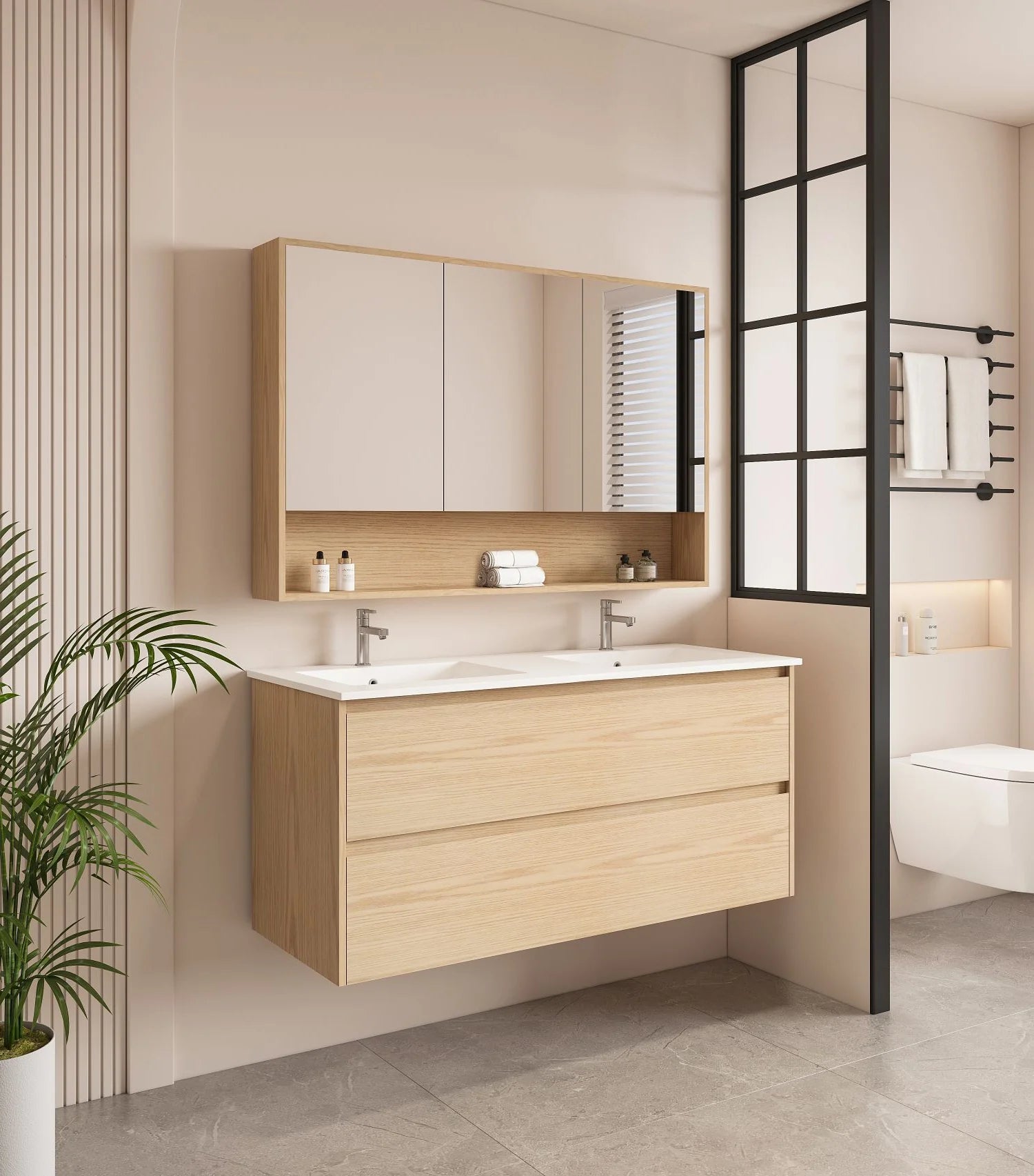 Hera 1200mm Wall Hung Vanity Tasmanian Oak