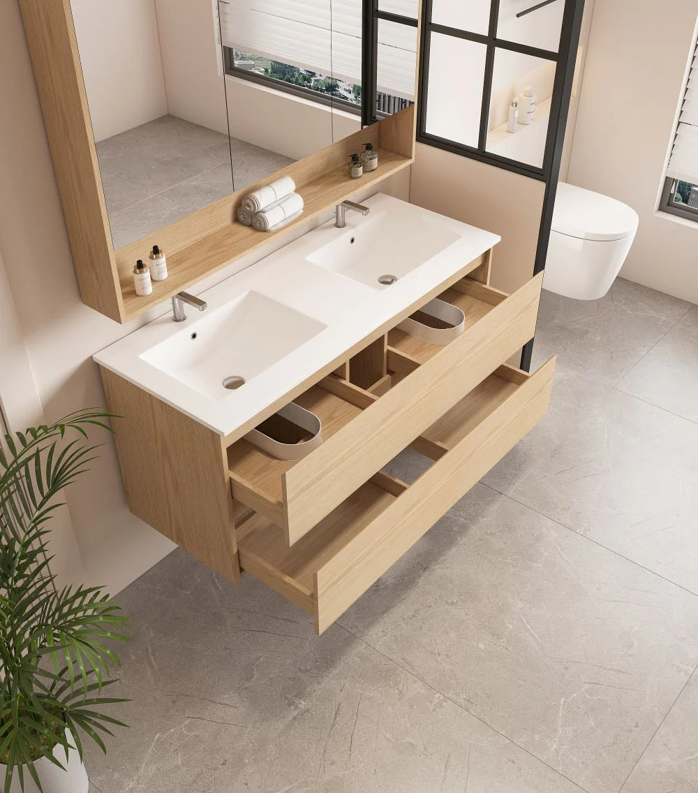 Hera 1200mm Wall Hung Vanity Tasmanian Oak