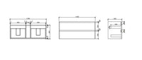 Mercio Hera 1200mm Wall-Hung Vanity Tasmanian Oak
