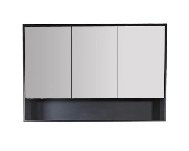 Hera 1200mm Shaving Cabinet Black Oak