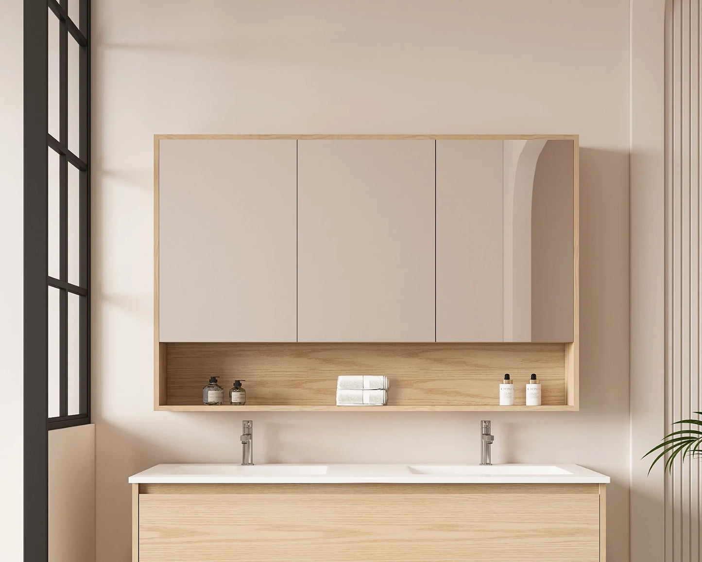 Hera 1200mm Shaving Cabinet Tasmanian Oak