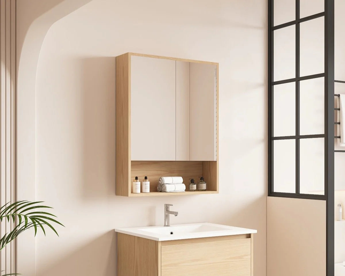 Hera 600mm Shaving Cabinet Tasmanian Oak