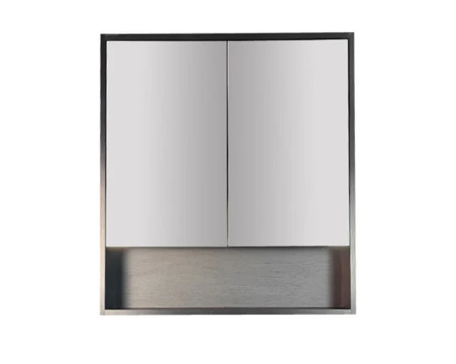 Hera 750mm Shaving Cabinet Black Oak