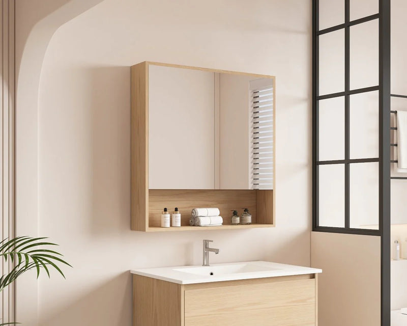 Hera 750mm Shaving Cabinet Tasmanian Oak