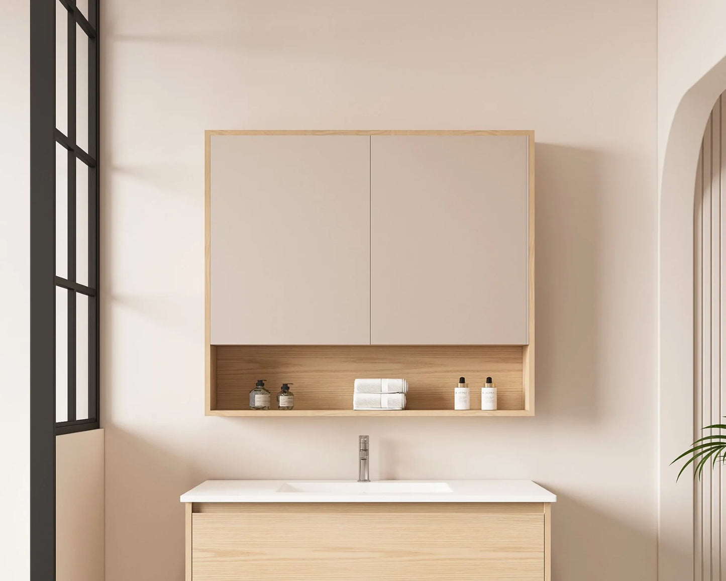 Hera 900mm Shaving Cabinet Tasmanian Oak