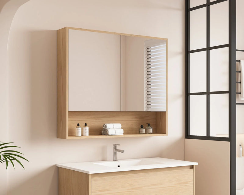 Hera 900mm Shaving Cabinet Tasmanian Oak