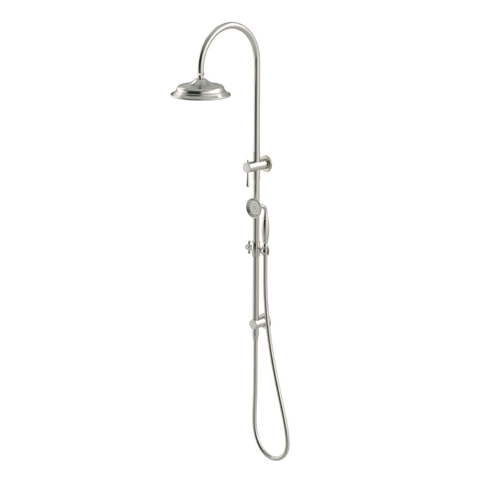 Meir Harrington Combination Shower Rail Brushed Nickel