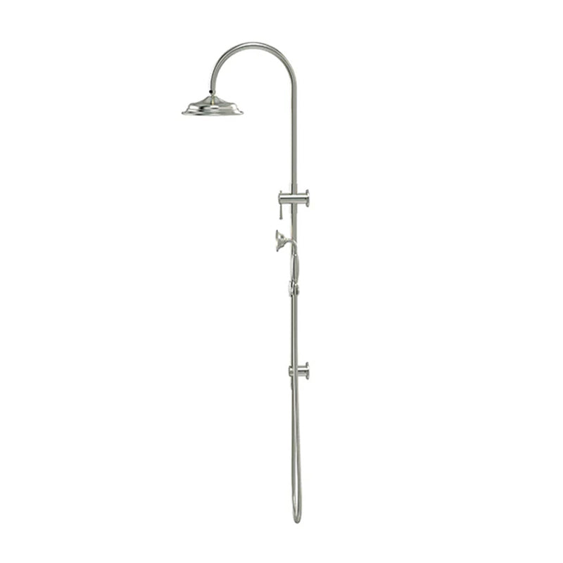 Meir Harrington Combination Shower Rail Brushed Nickel