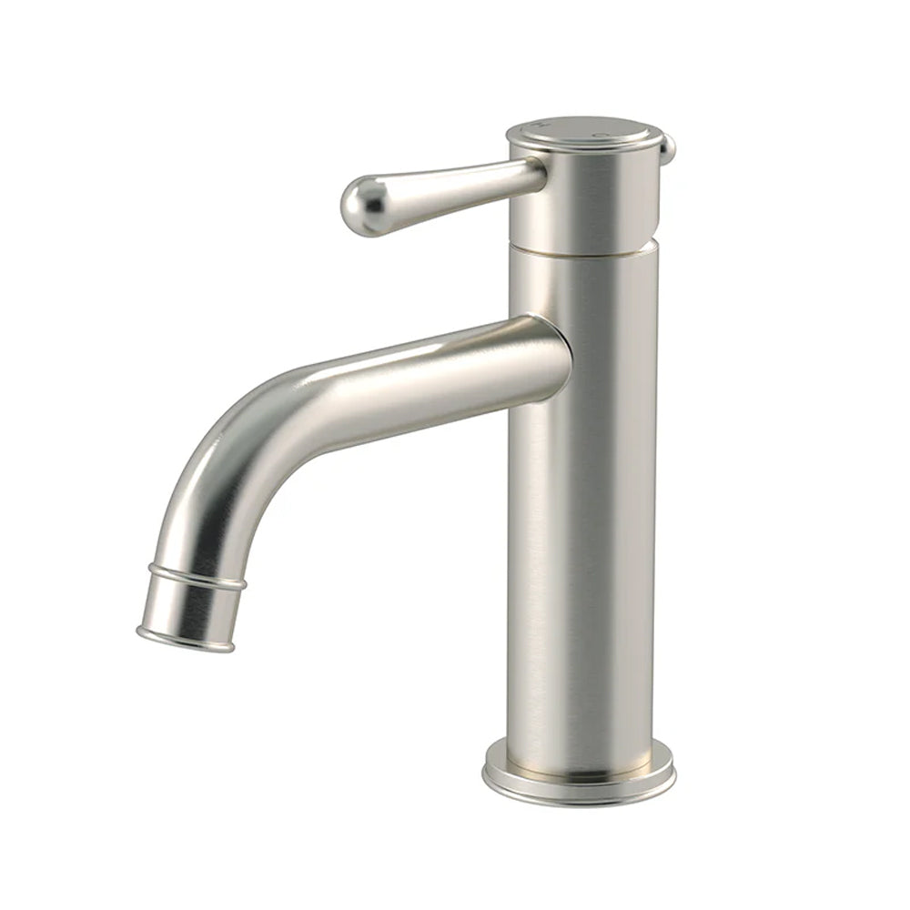 Meir Harrington Short Basin Mixer Brushed Nickel