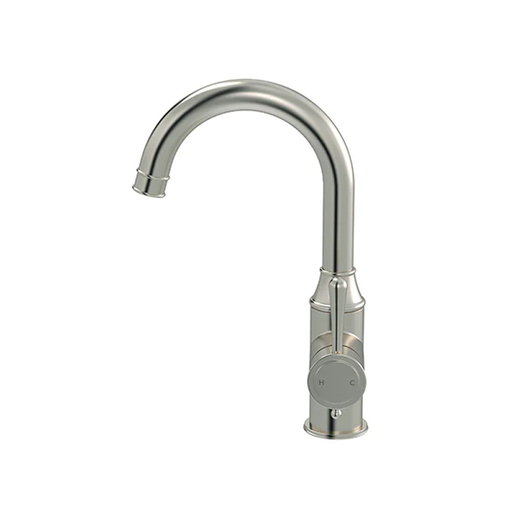 Meir Harrington Tall Basin Mixer Brushed Nickel