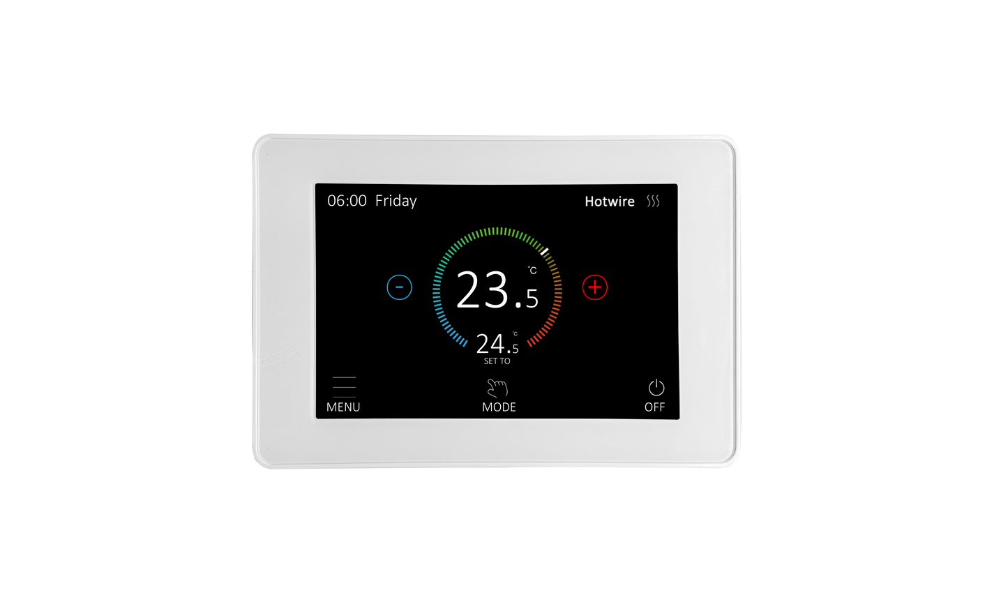 Hotwire WiFi Thermostat Dual  (White)