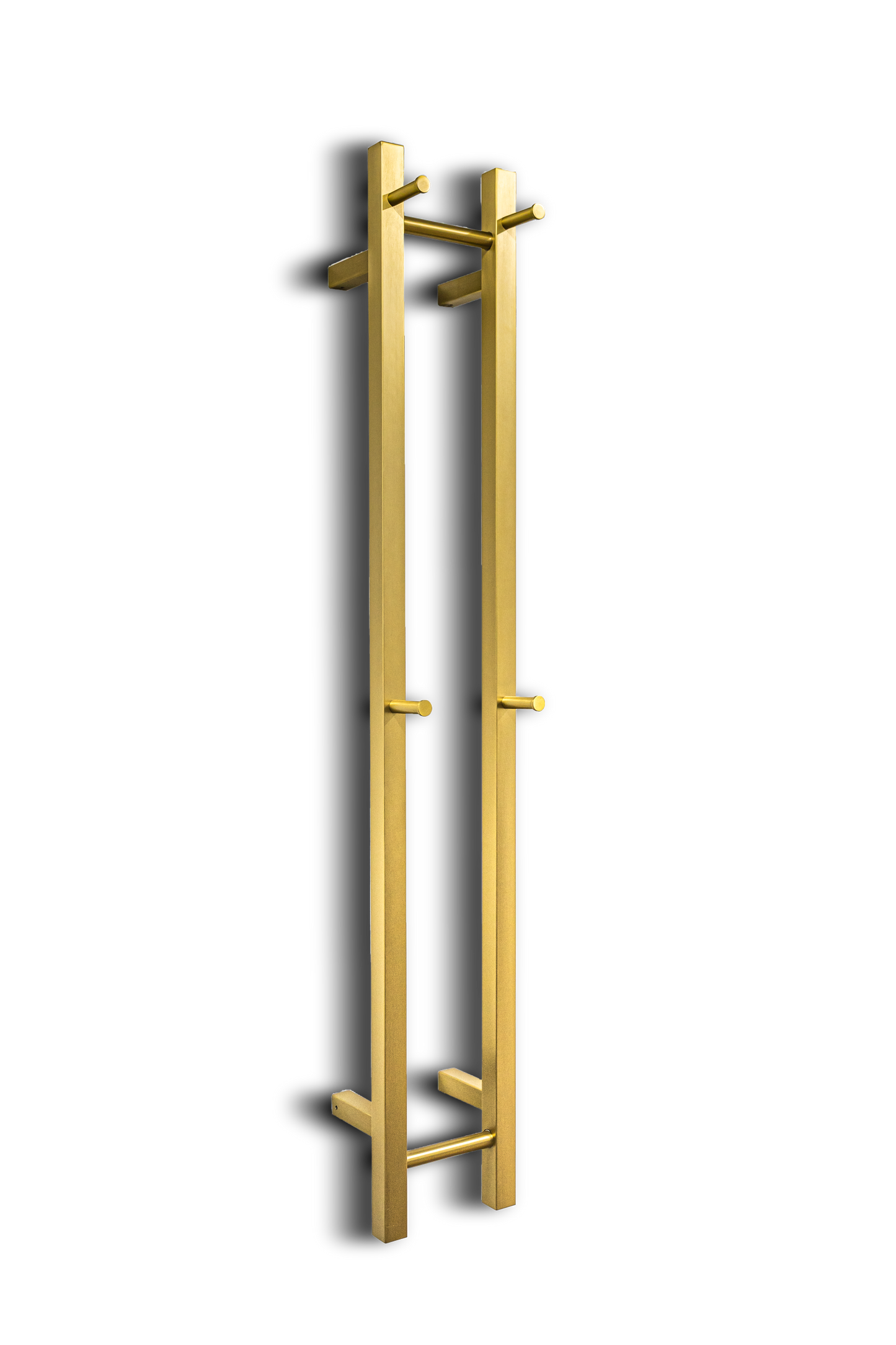 Hotwire Vertical Heated Towel Rail 2 Bars Gold
