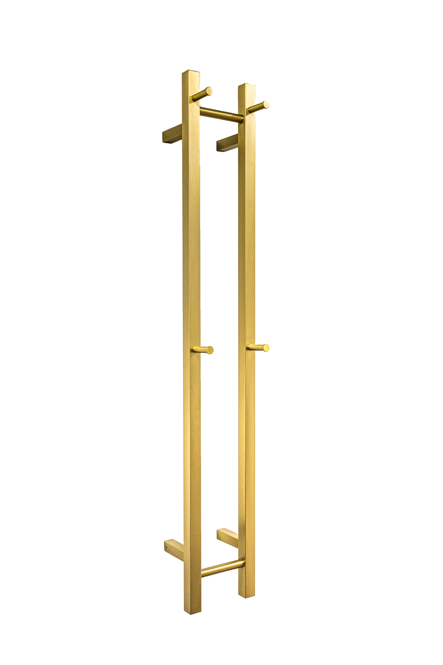 Hotwire Vertical Heated Towel Rail 2 Bars Gold
