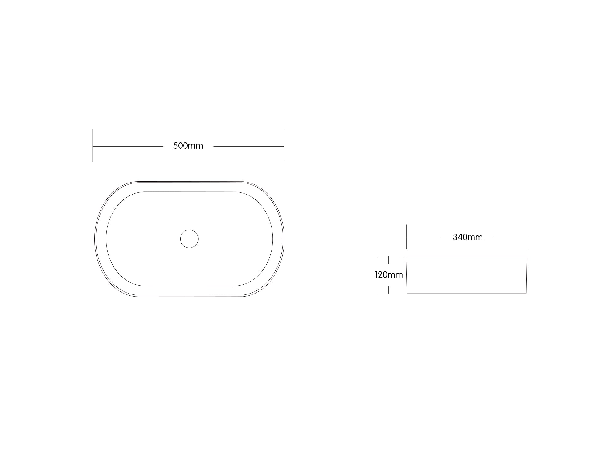 Matte White Carrara Above Counter Top Oval Pill Oval Shaped Basin