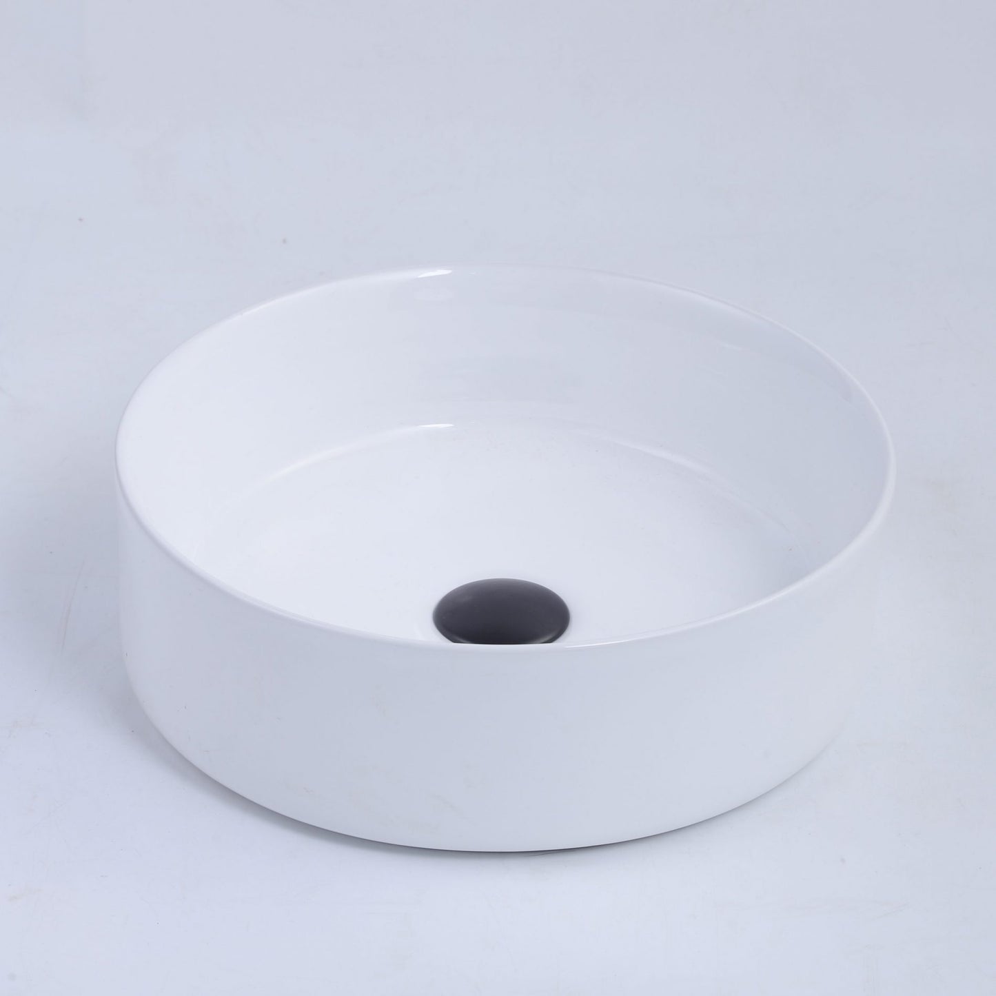 Ovia Gloss White 360x360x120mm Round Counter Top Basin