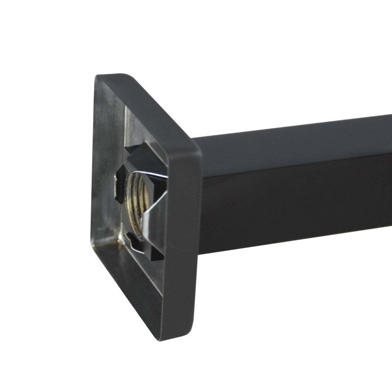 Aquaperla Square Aqua Black Wall Mounted Shower Arm 400mm