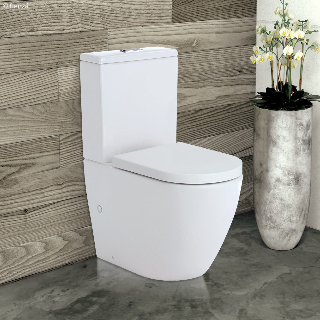 Fienza KOKO Rimless Back-to-Wall Suite S Trap 160-230 Matte White