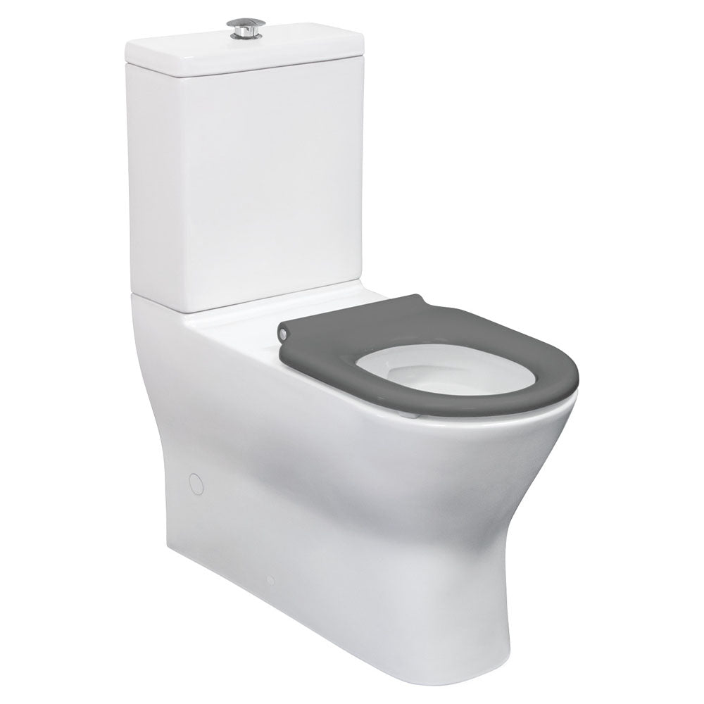 Fienza Disabled Delta Care Back-to-Wall Suite, Grey Seat S Trap