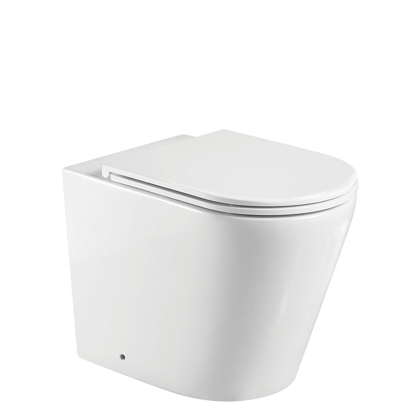 Fienza Aluca Tornado Rimless Wall-Faced Toilet Pan Slim Seat