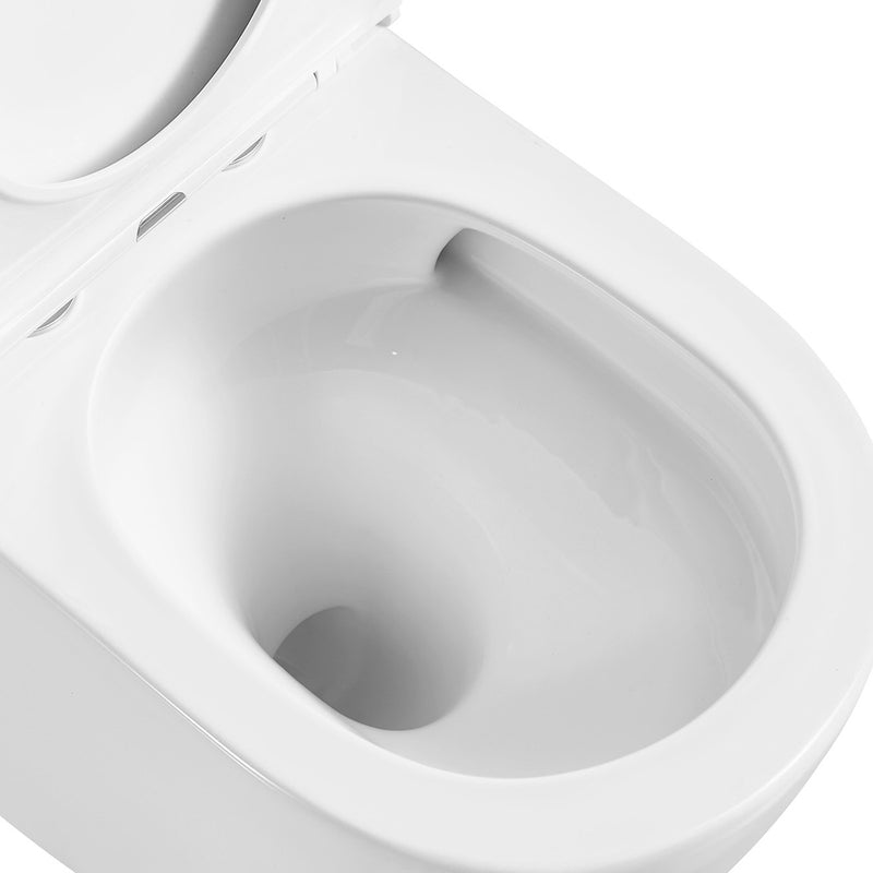 Joli Tornado Flush Back-to-Wall Toilet Suite Gloss White with Slim Seat S Trap
