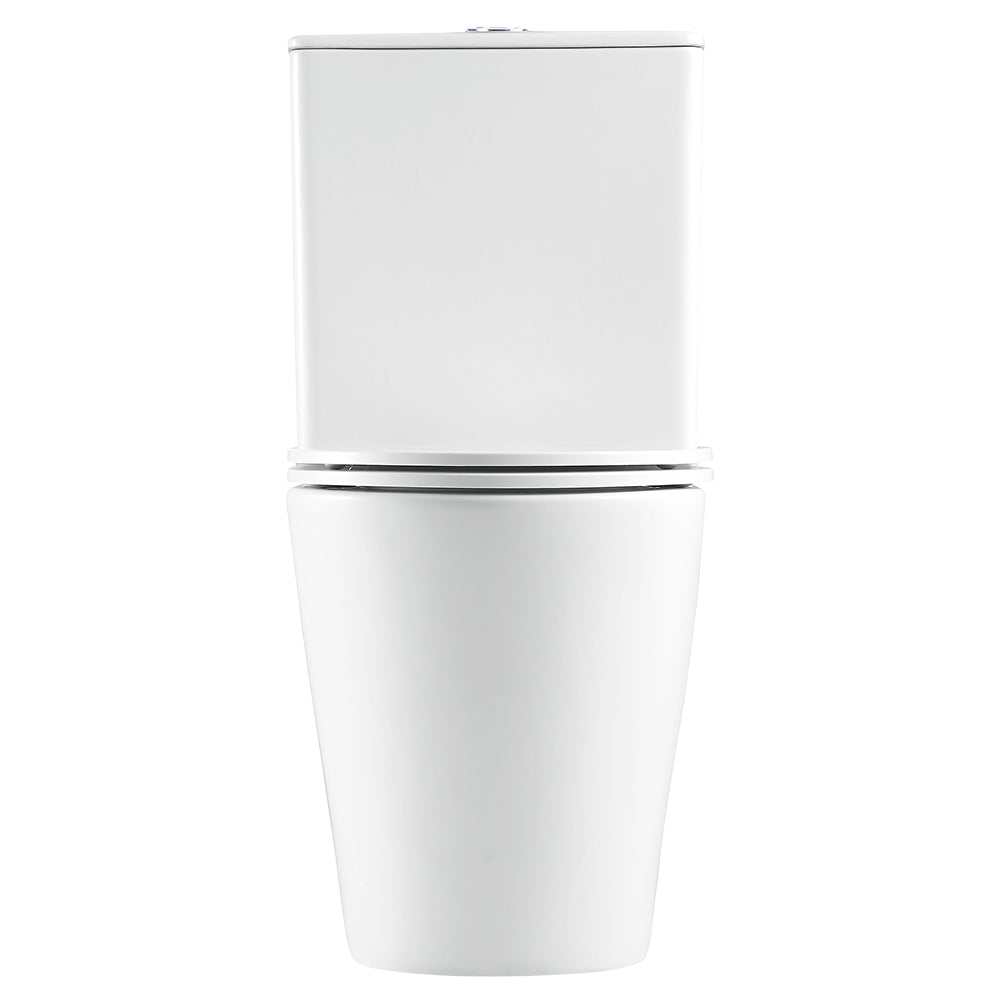 Fienza ALUCA Tornado Flush Slim Cistern Back-to-Wall Toilet Suite, Gloss White with Slim Seat