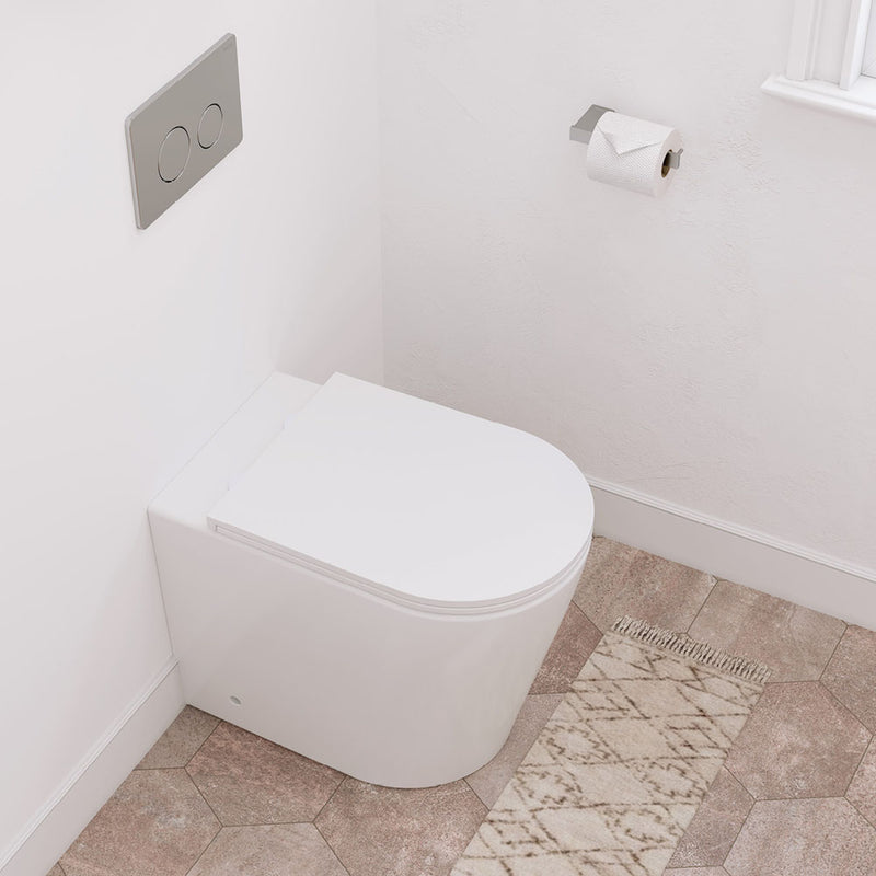 Geberit Sigma 8 Fienza Aluca Rimless Tornado In Wall Cistern Toilet Suite Colour Buttons