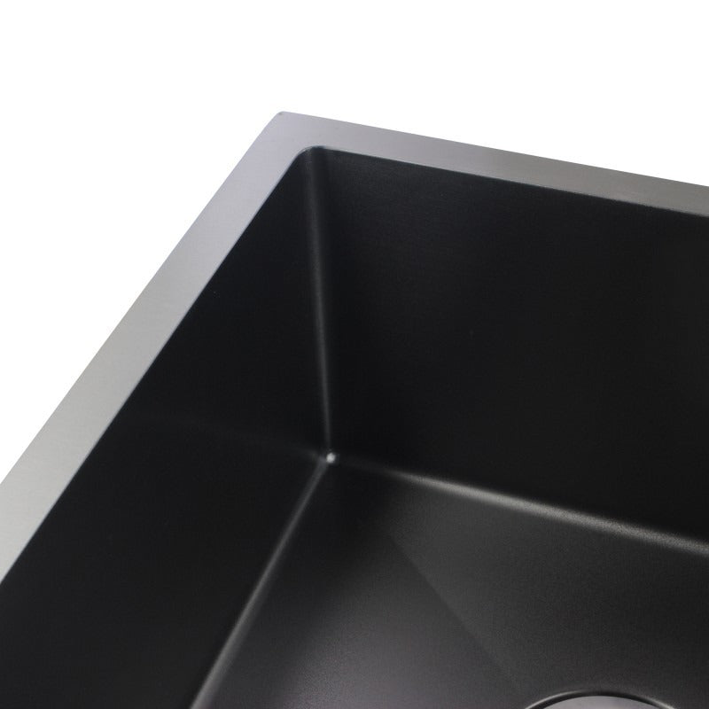710x450x205mm 1.2mm Dark Grey Stainless Steel Handmade Double Bowls Top/Undermount Kitchen Sink