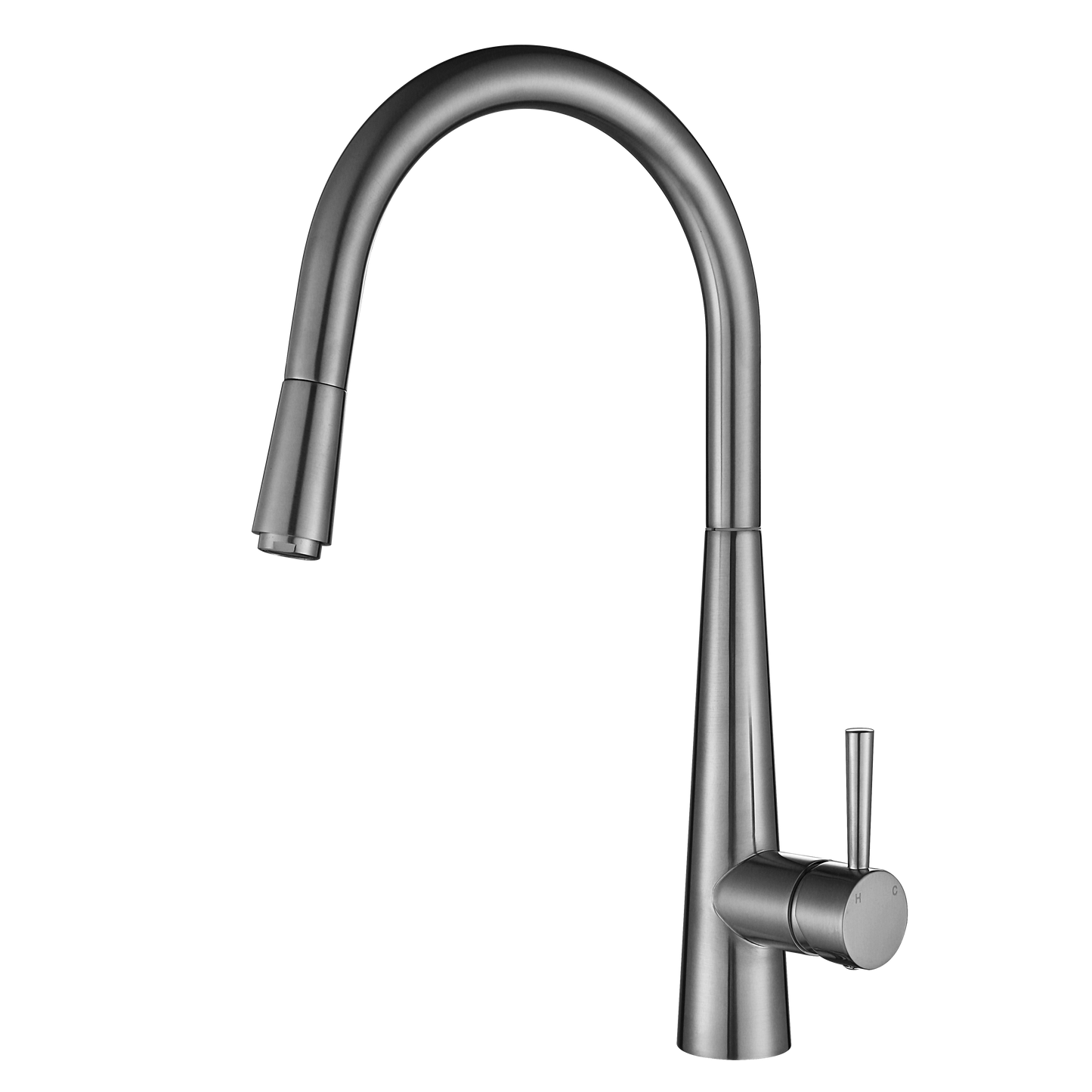 Modern National Kasper Pull Out Kitchen Mixer Brushed Nickel